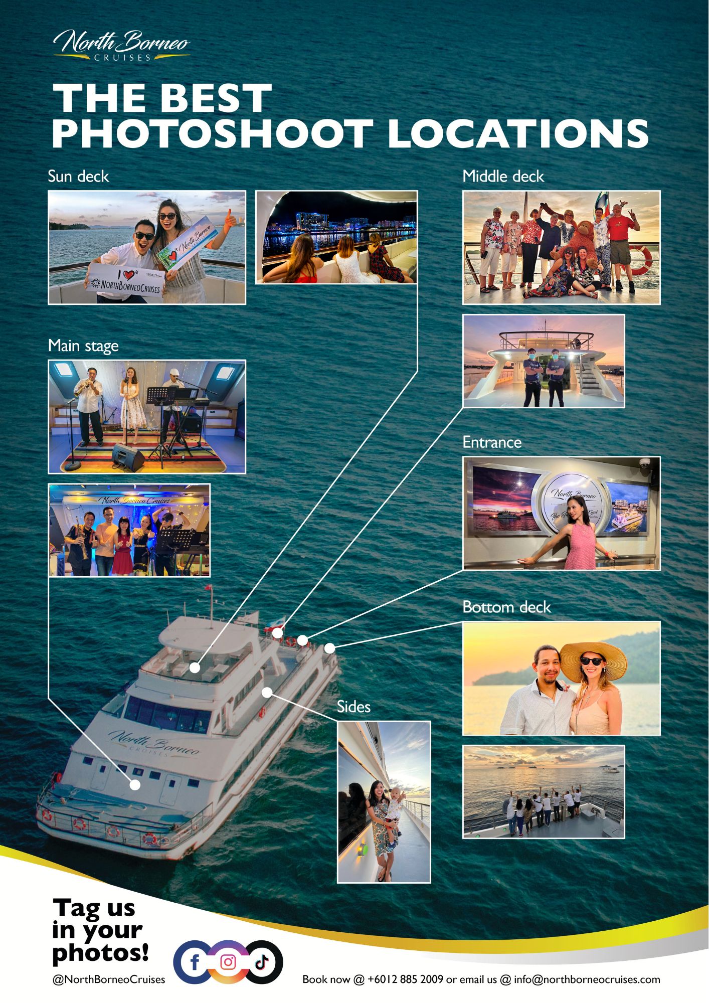 Where to take photos on North Borneo Cruises